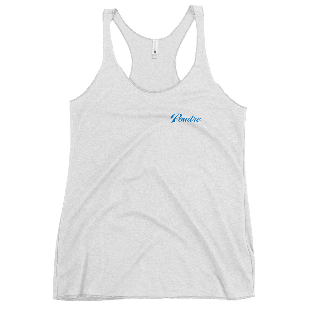 Performance | Thin Racerback Tank Top | Poudre Football | Emblem Logo