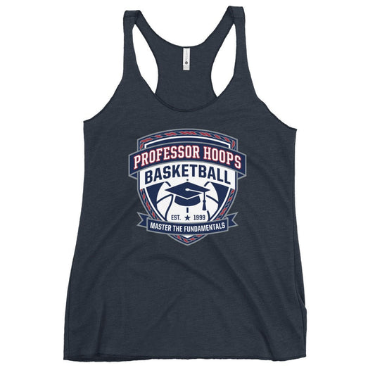 Performance | Thin Racerback Tank Top | Professor Hoops Basketball | Crest Logo