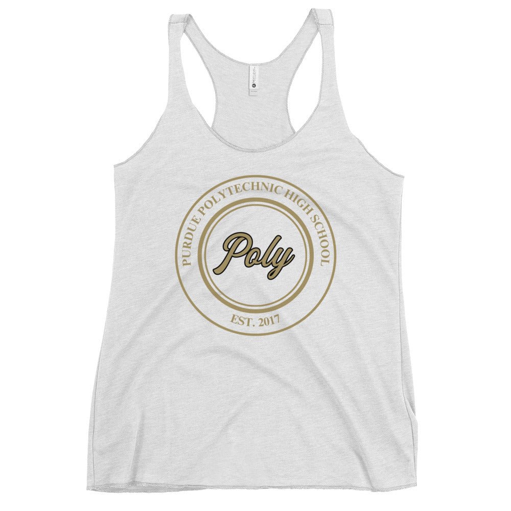 Performance | Thin Racerback Tank Top | Purdue Polytechnic High School | Poly Seal Logo