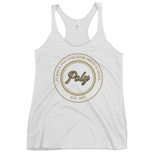Performance | Thin Racerback Tank Top | Purdue Polytechnic High School | Poly Seal Logo