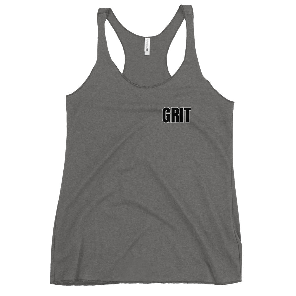 Performance | Thin Racerback Tank Top | Pure Grit Softball | Black Logo