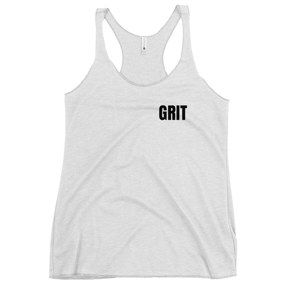 Performance | Thin Racerback Tank Top | Pure Grit Softball | Black Logo