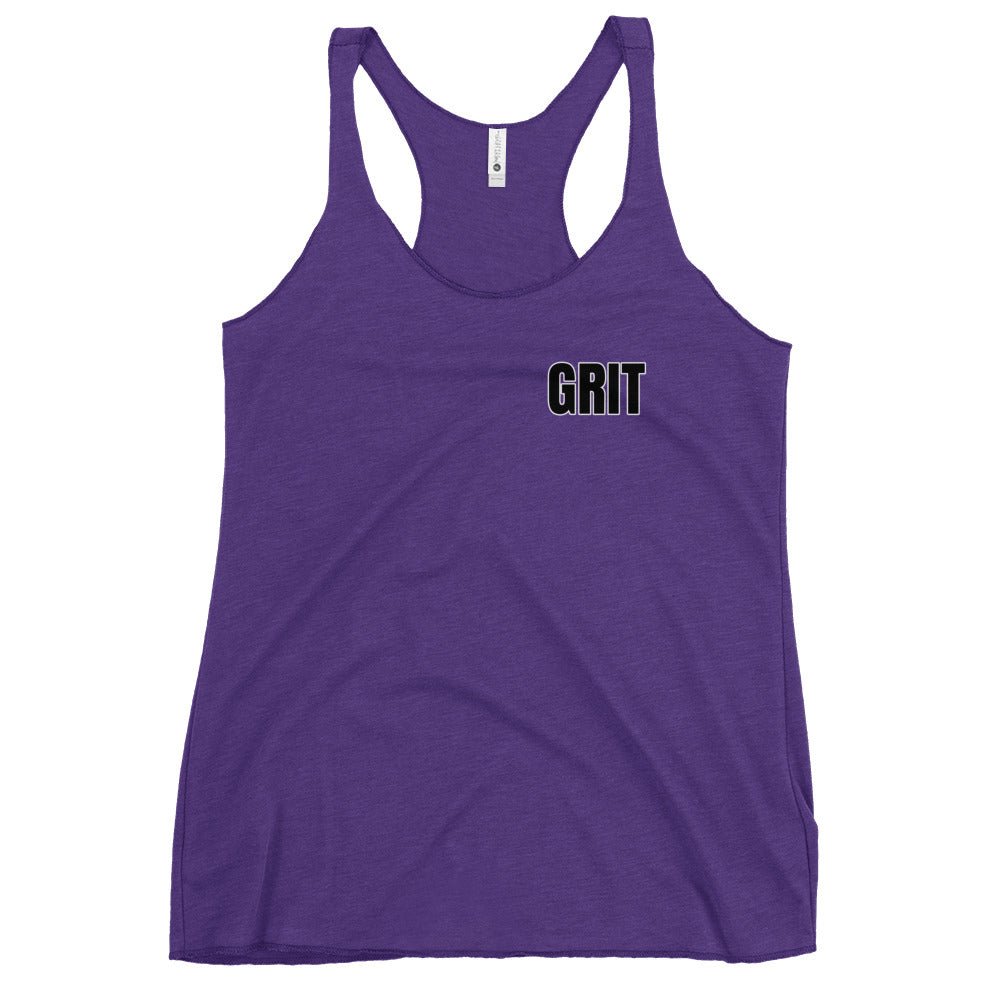 Performance | Thin Racerback Tank Top | Pure Grit Softball | Black Logo