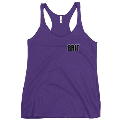 Performance | Thin Racerback Tank Top | Pure Grit Softball | Black Logo