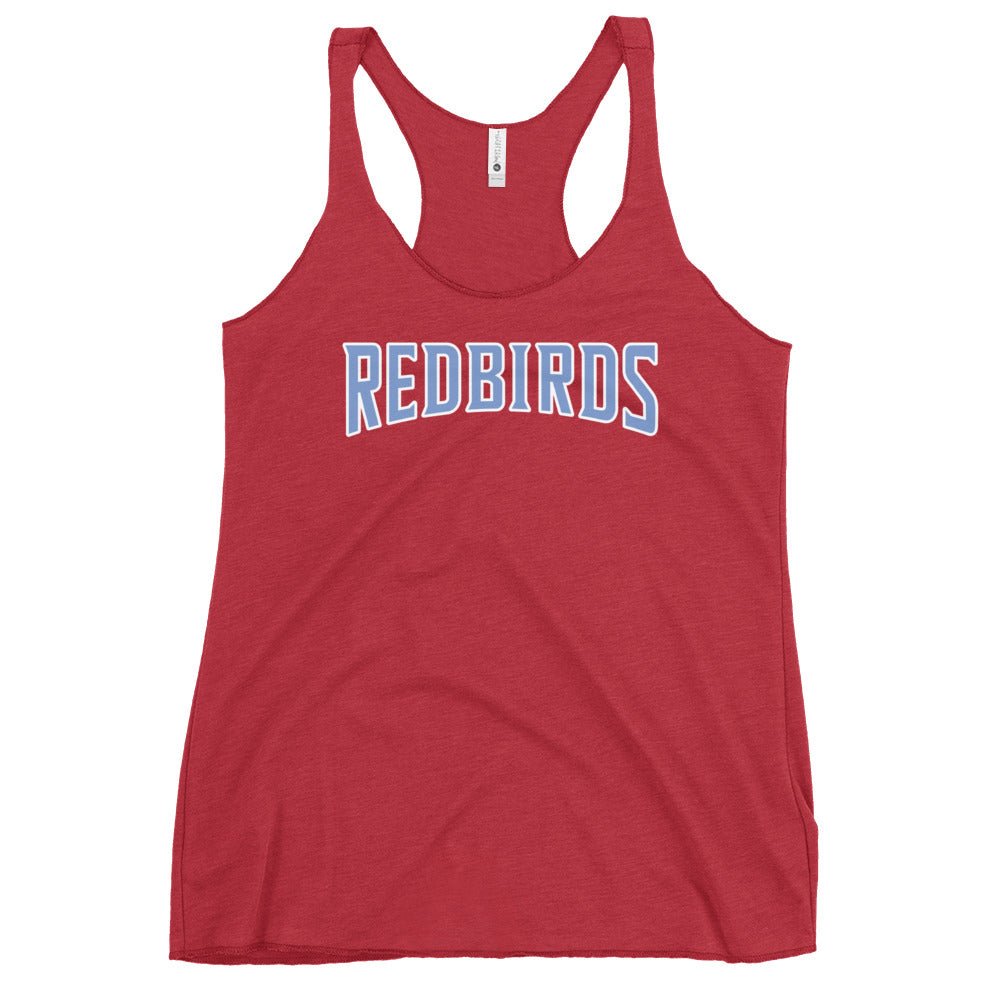 Performance | Thin Racerback Tank Top | Redbirds | Script Logo