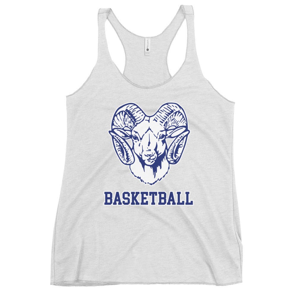 Performance | Thin Racerback Tank Top | Rensselaer Rams | Basketball Logo