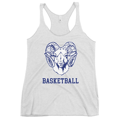 Performance | Thin Racerback Tank Top | Rensselaer Rams | Basketball Logo