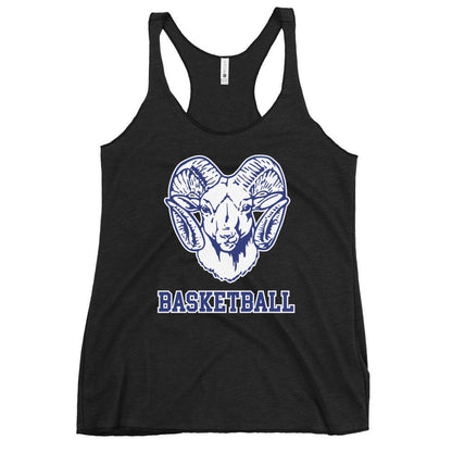 Performance | Thin Racerback Tank Top | Rensselaer Rams | Basketball Logo