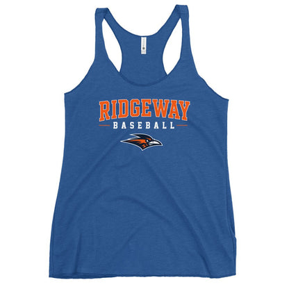 Performance | Thin Racerback Tank Top | Ridgeway High School Baseball | Emblem Logo
