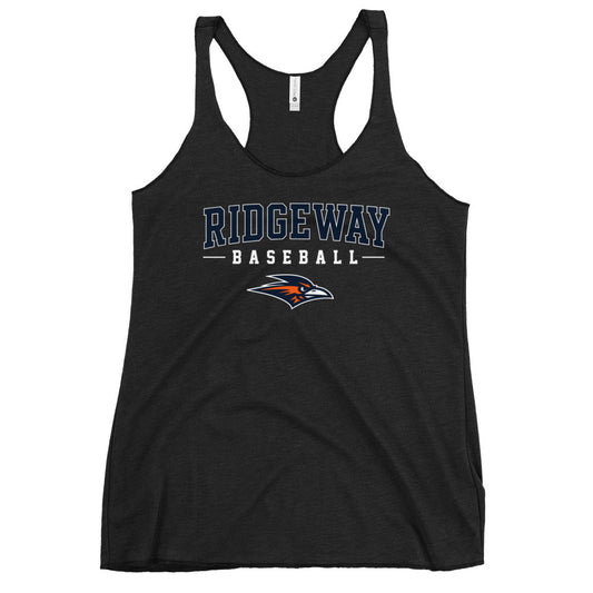 Performance | Thin Racerback Tank Top | Ridgeway High School Baseball | Modern Script Logo