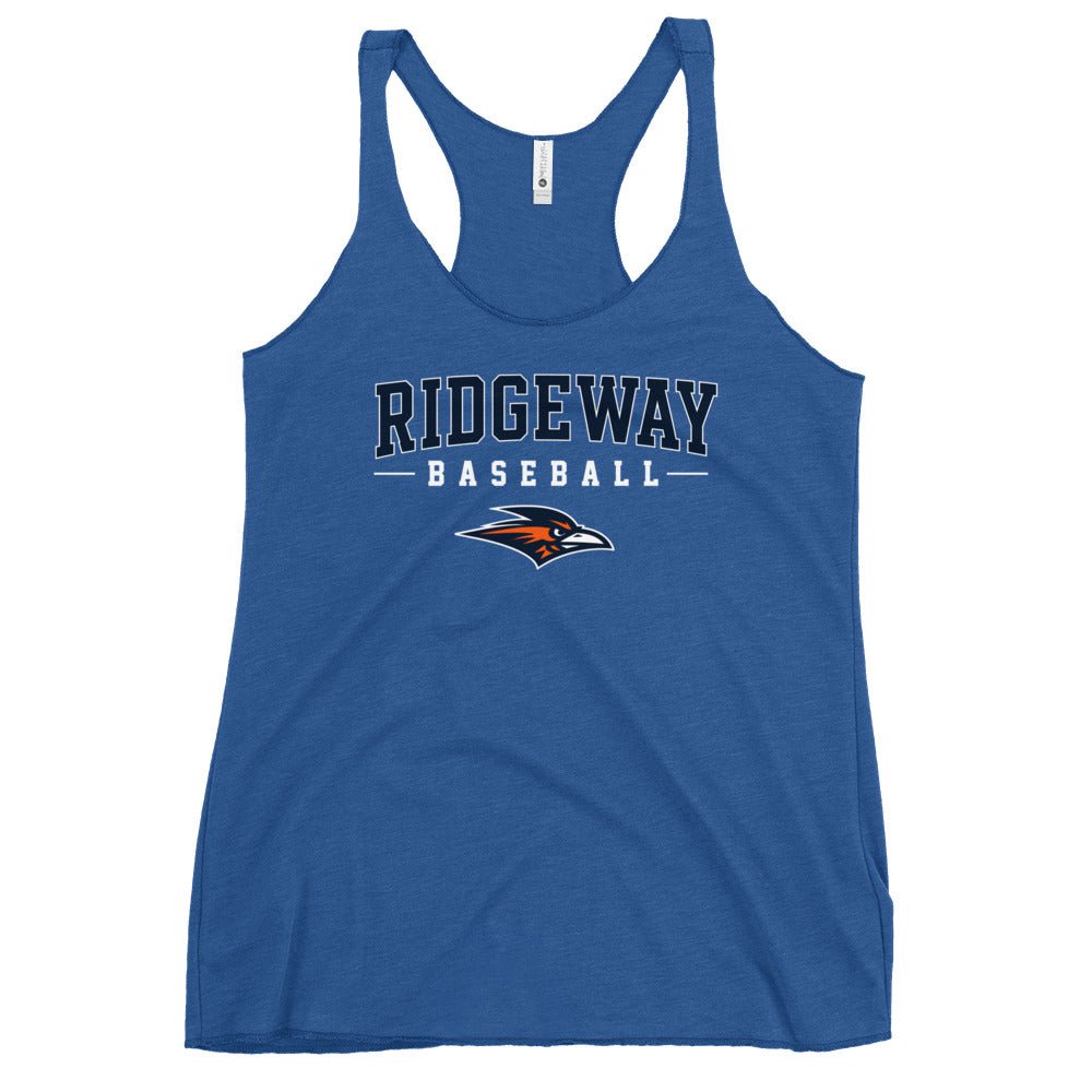 Performance | Thin Racerback Tank Top | Ridgeway High School Baseball | Modern Script Logo