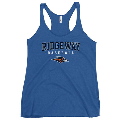 Performance | Thin Racerback Tank Top | Ridgeway High School Baseball | Modern Script Logo