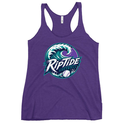 Performance | Thin Racerback Tank Top | RipTide Softball | Emblem Logo