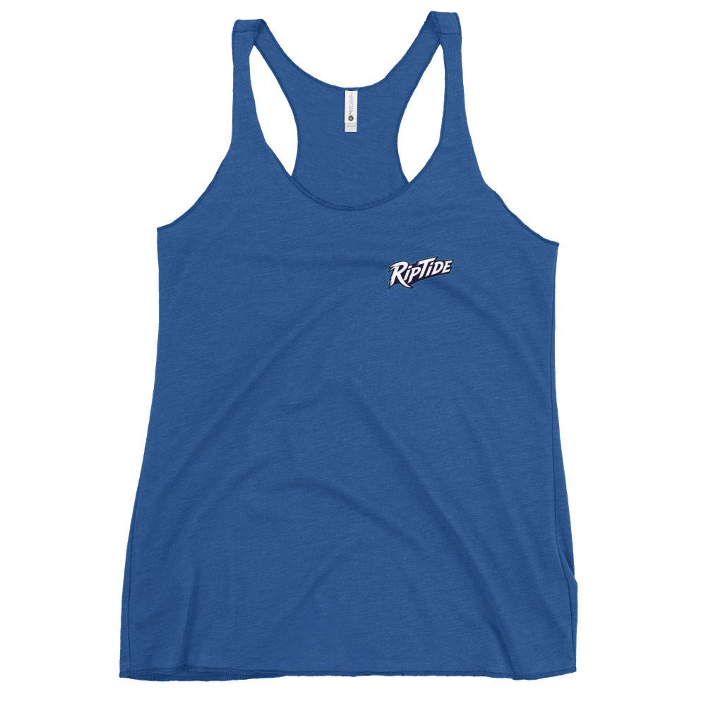 Performance | Thin Racerback Tank Top | RipTide Softball | Modern Script Logo