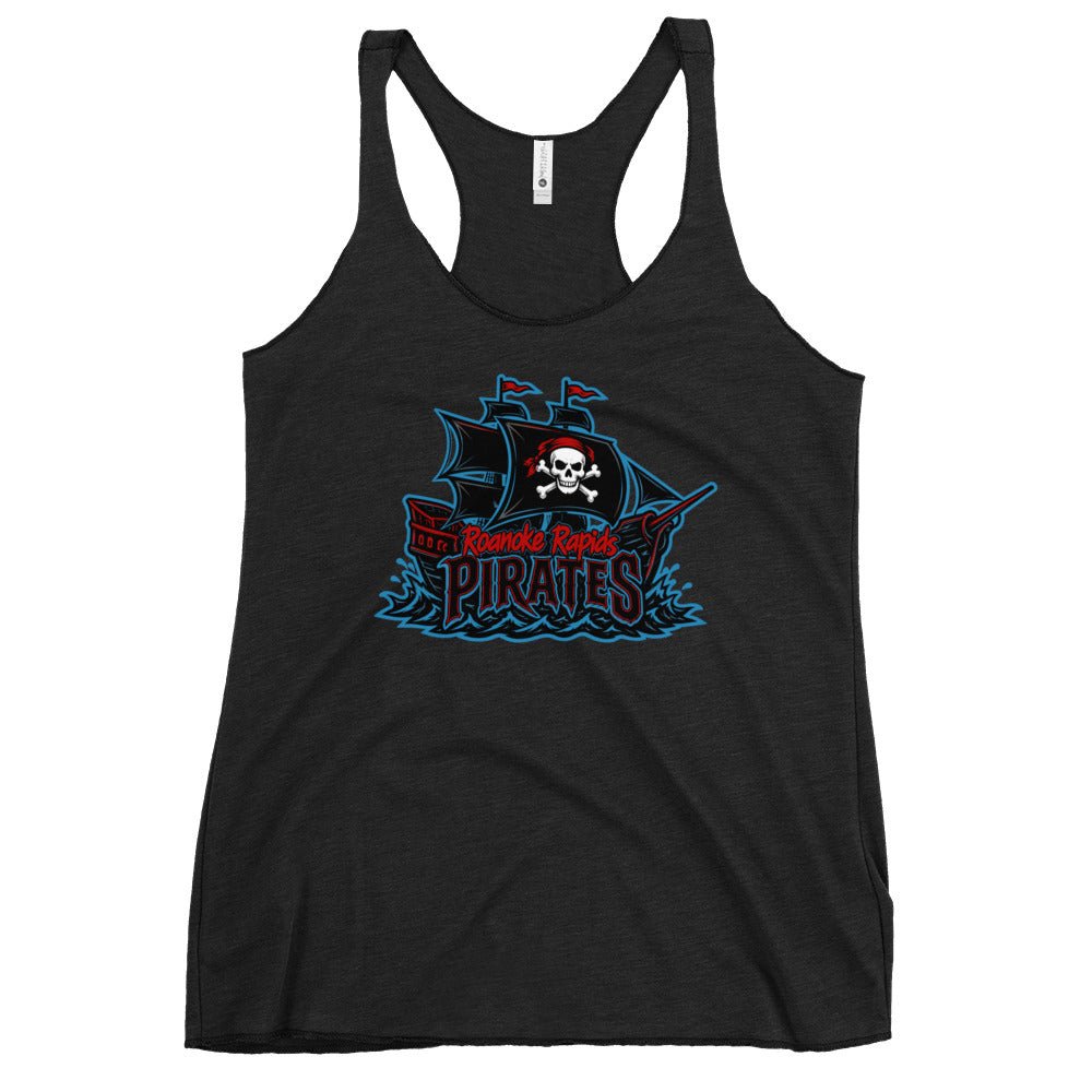 Performance | Thin Racerback Tank Top | Roanoke Rapids Pirates | Black Sail Battlers Logo