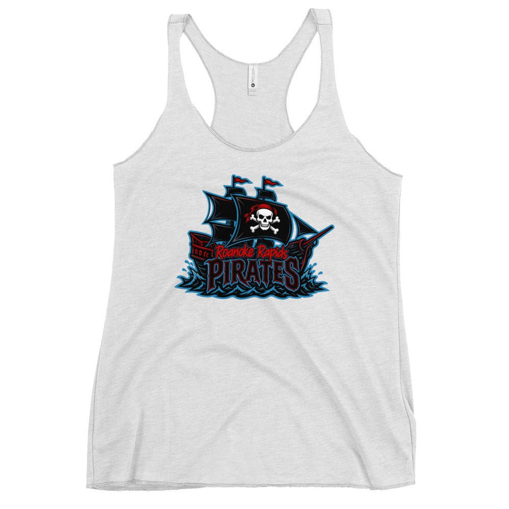 Performance | Thin Racerback Tank Top | Roanoke Rapids Pirates | Black Sail Battlers Logo