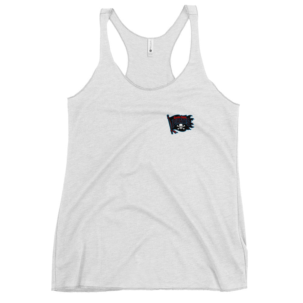 Performance | Thin Racerback Tank Top | Roanoke Rapids Pirates | Blackwave Flag Logo