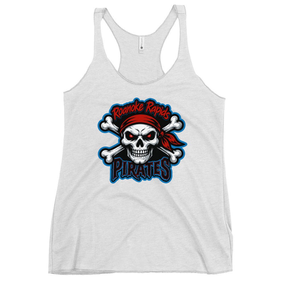 Performance | Thin Racerback Tank Top | Roanoke Rapids Pirates | River Raiders Logo