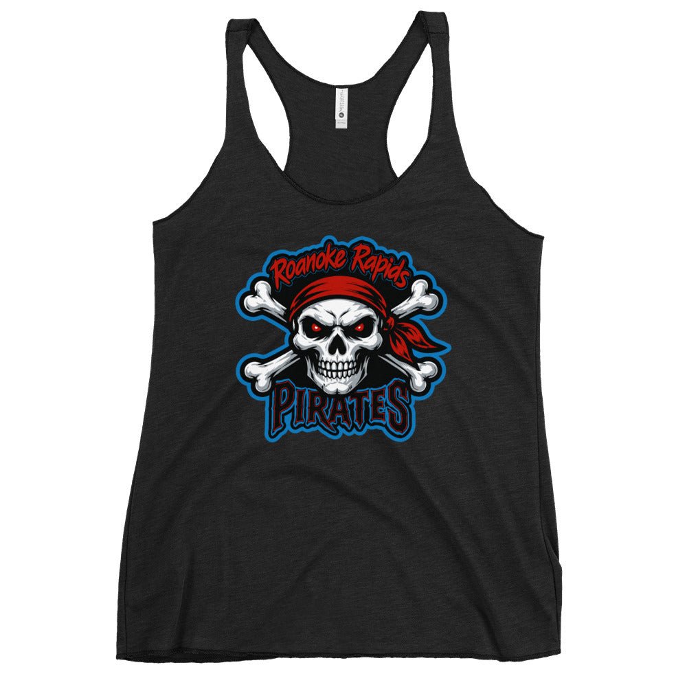 Performance | Thin Racerback Tank Top | Roanoke Rapids Pirates | River Raiders Logo