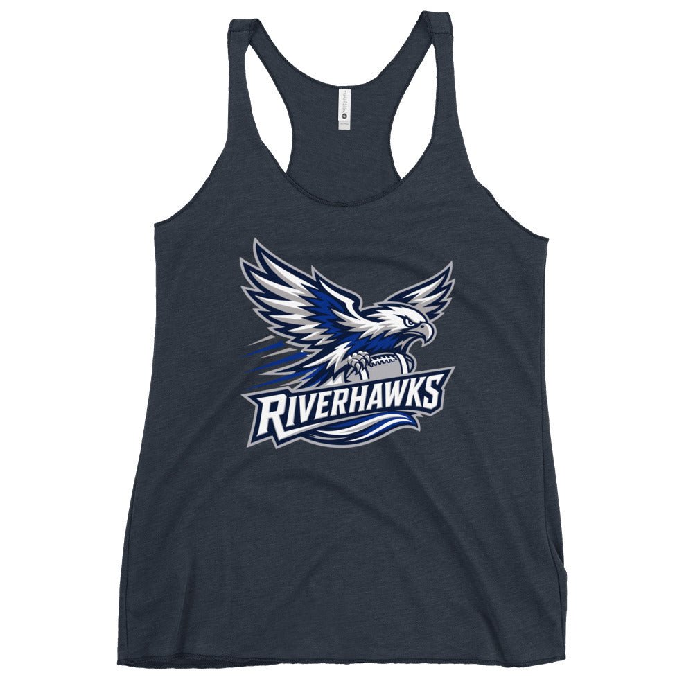 Performance | Thin Racerback Tank Top | Rochester Riverhawks | Crest Logo
