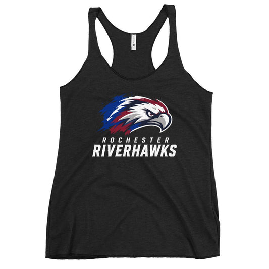Performance | Thin Racerback Tank Top | Rochester Riverhawks | Emblem Logo