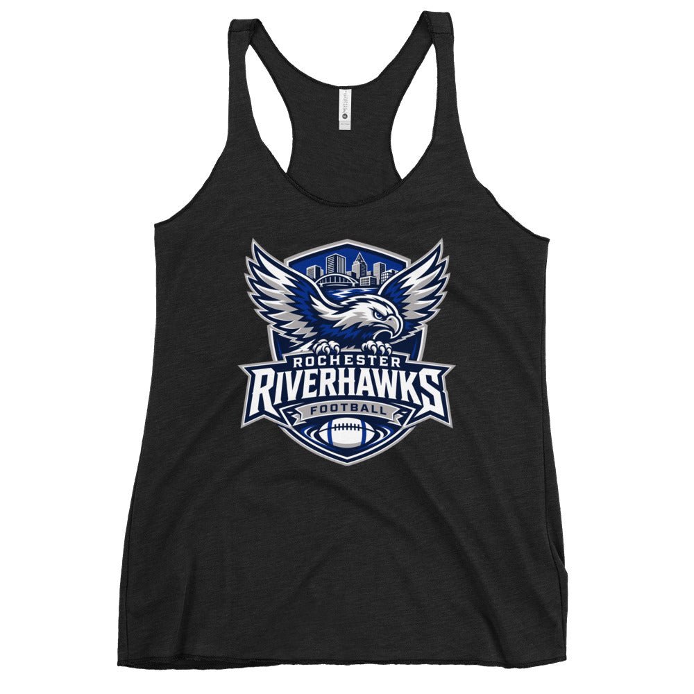 Performance | Thin Racerback Tank Top | Rochester Riverhawks | Shield Logo