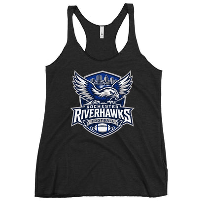 Performance | Thin Racerback Tank Top | Rochester Riverhawks | Shield Logo