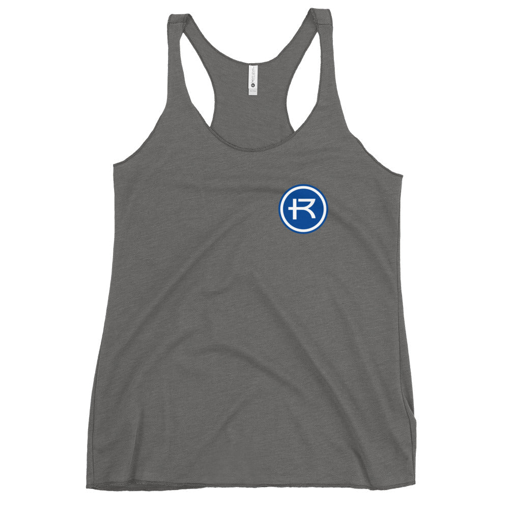 Performance | Thin Racerback Tank Top | Rockhurst University - Doctor of Physical Therapy School | Badge Logo