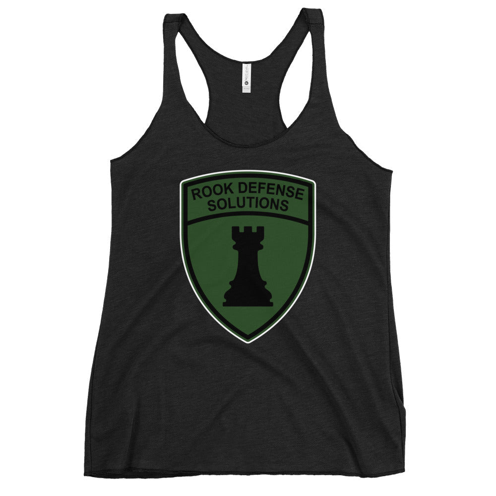 Performance | Thin Racerback Tank Top | Rook Defense Solutions | Emblem Logo
