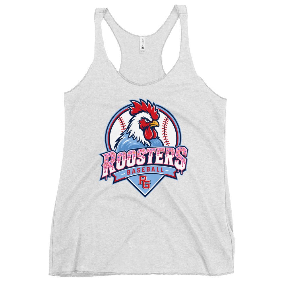 Performance | Thin Racerback Tank Top | Rooster Nation | Emblem Logo