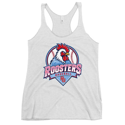Performance | Thin Racerback Tank Top | Rooster Nation | Emblem Logo