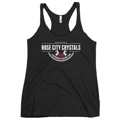 Performance | Thin Racerback Tank Top | Rose City Crystals | Script Logo
