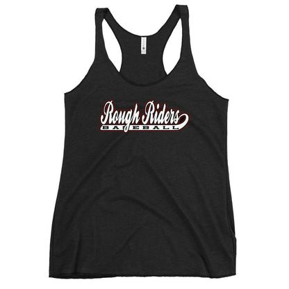 Performance | Thin Racerback Tank Top | Rough Riders | Baseball Script Logo
