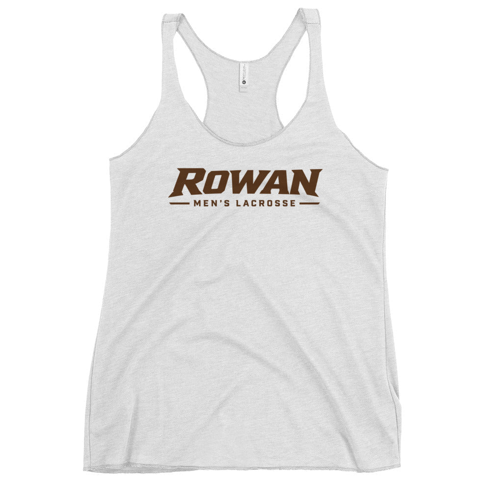Performance | Thin Racerback Tank Top | Rowan Men’s Lacrosse | Modern Script Logo