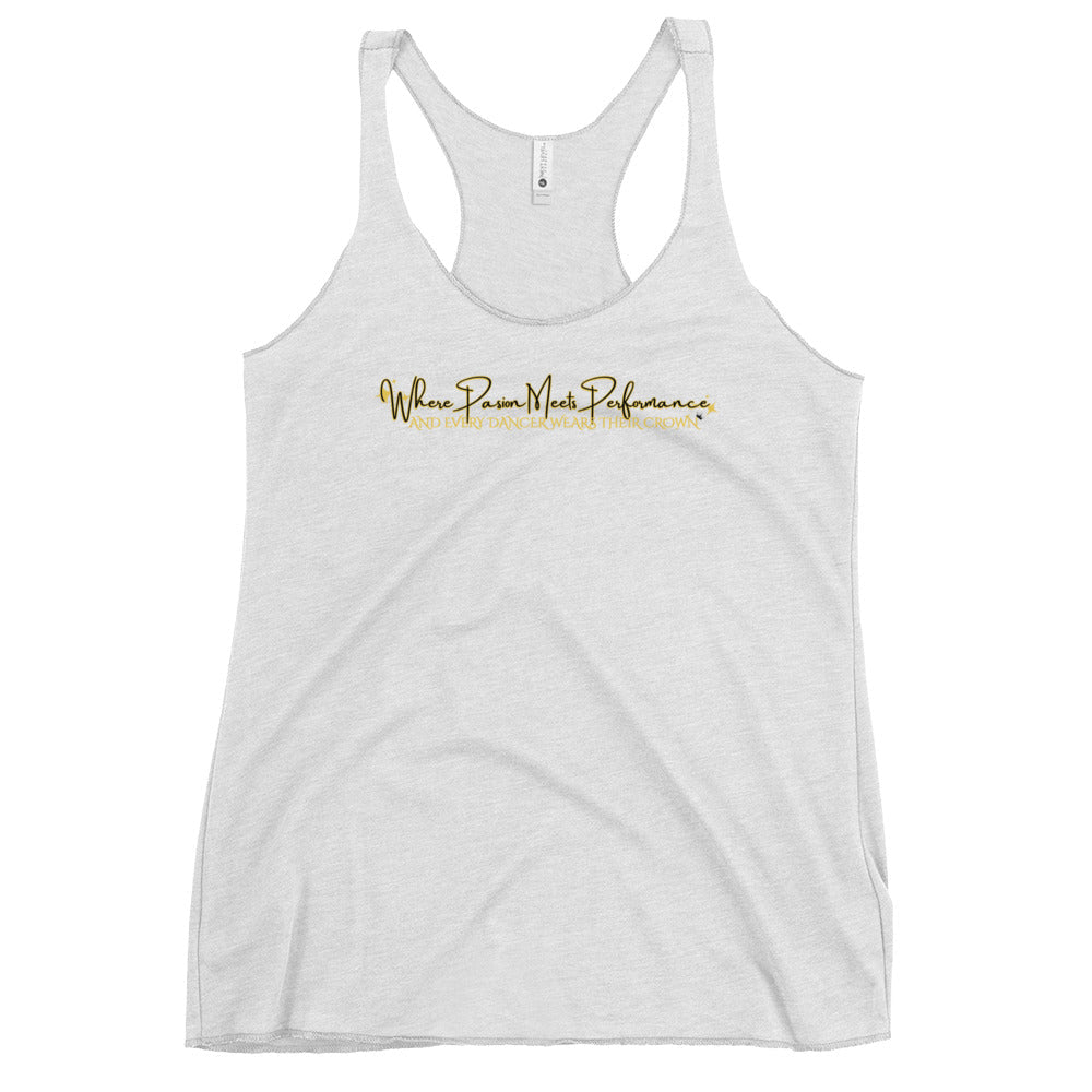 Performance | Thin Racerback Tank Top | Royal Dance Palace | Alt Logo