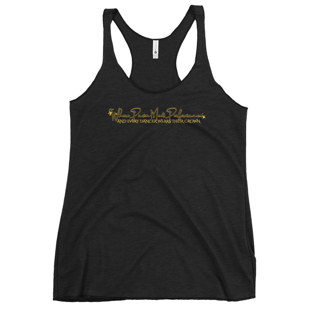 Performance | Thin Racerback Tank Top | Royal Dance Palace | Alt Logo