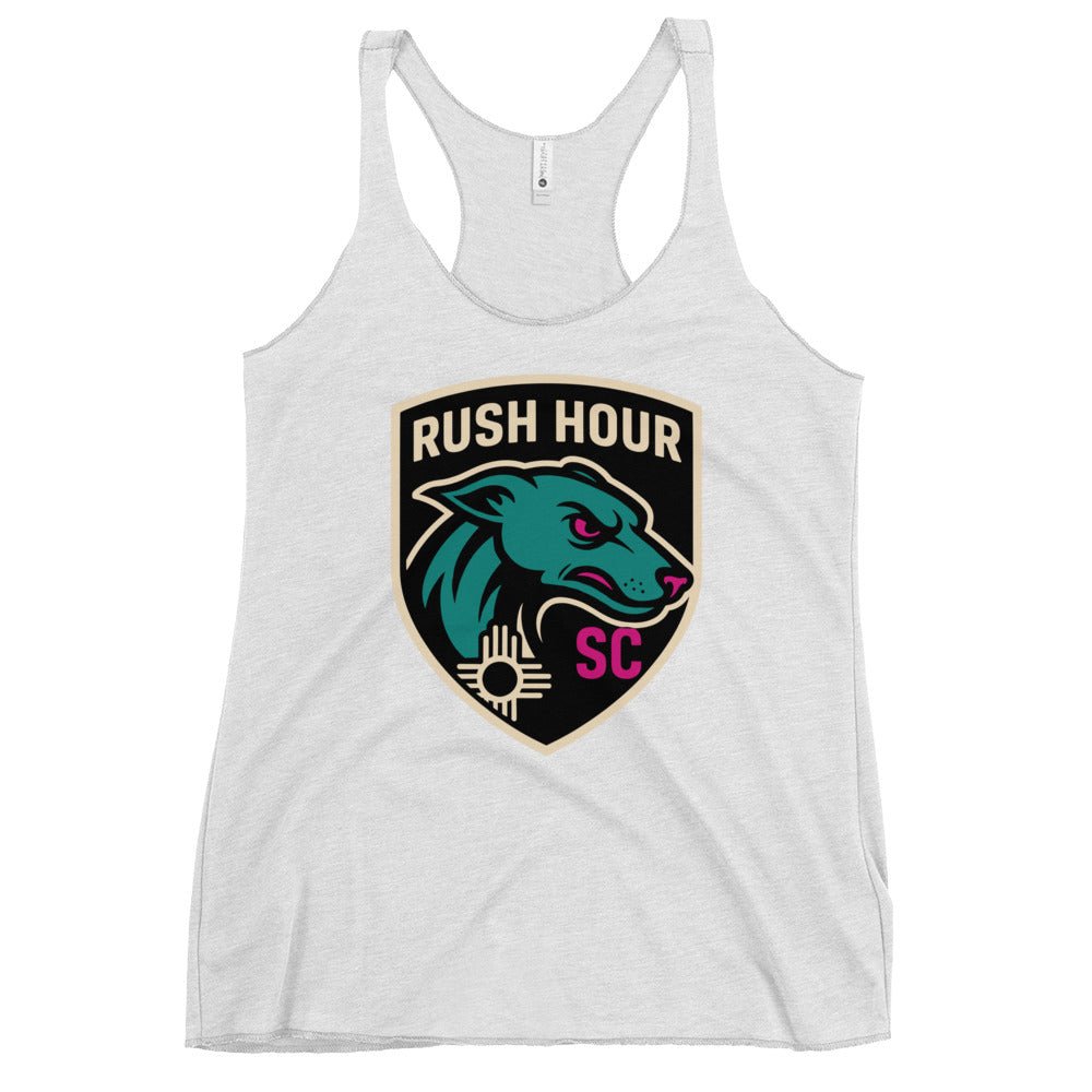 Performance | Thin Racerback Tank Top | Rush Hour | Badge Logo