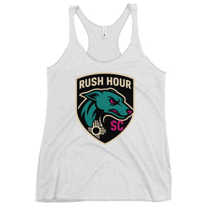 Performance | Thin Racerback Tank Top | Rush Hour | Badge Logo