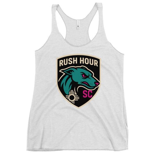 Performance | Thin Racerback Tank Top | Rush Hour | Badge Logo