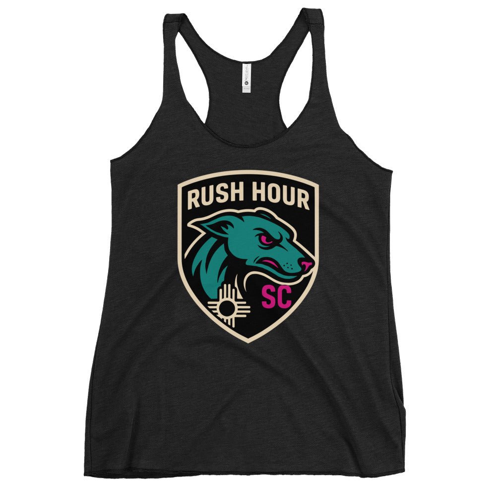 Performance | Thin Racerback Tank Top | Rush Hour | Badge Logo