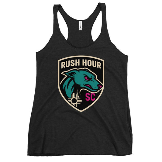 Performance | Thin Racerback Tank Top | Rush Hour | Badge Logo