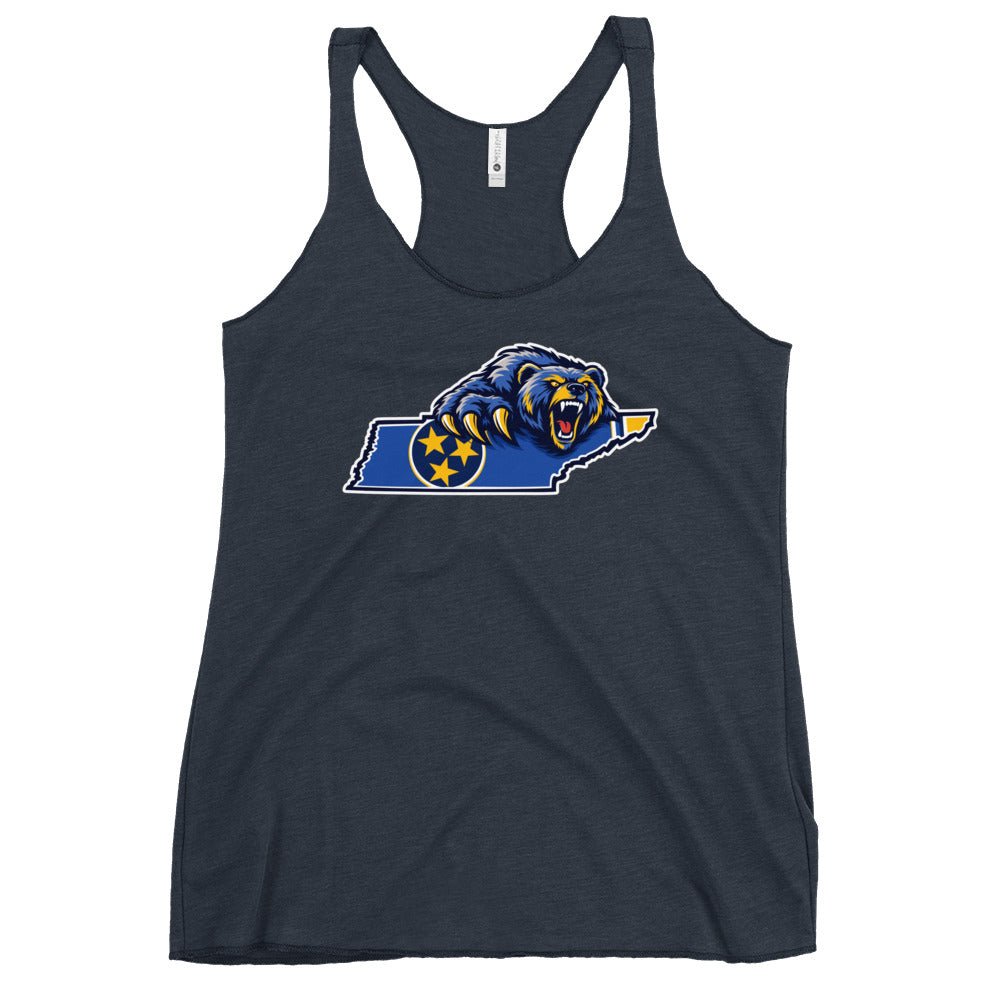 Performance | Thin Racerback Tank Top | Rutherford County Grizzlies Football | Tennessee Logo