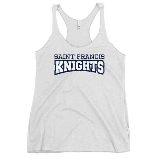 Performance | Thin Racerback Tank Top | Saint Francis School | Modern Script Logo