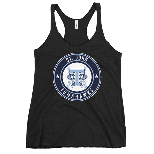 Performance | Thin Racerback Tank Top | Saint John Tomahawks | Badge Logo