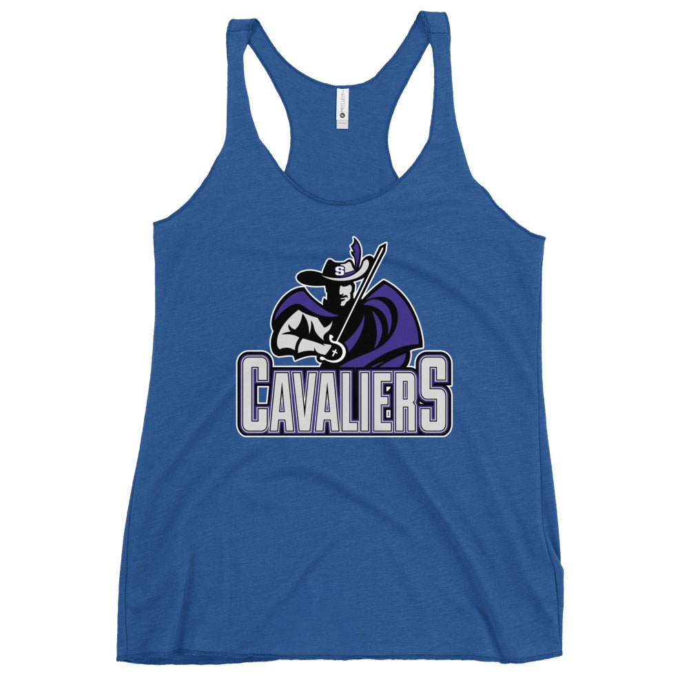 Performance | Thin Racerback Tank Top | Saint Thomas More | Cavalier Vanguard Logo