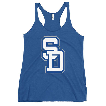 Performance | Thin Racerback Tank Top | San Diego High School Wrestling | Crest Logo