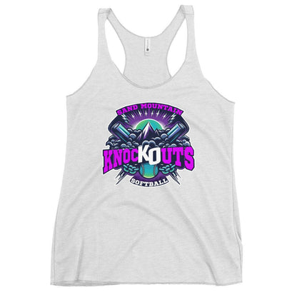 Performance | Thin Racerback Tank Top | Sand Mountain Knockouts | Ball & Bat Logo