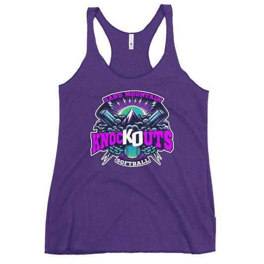 Performance | Thin Racerback Tank Top | Sand Mountain Knockouts | Ball & Bat Logo
