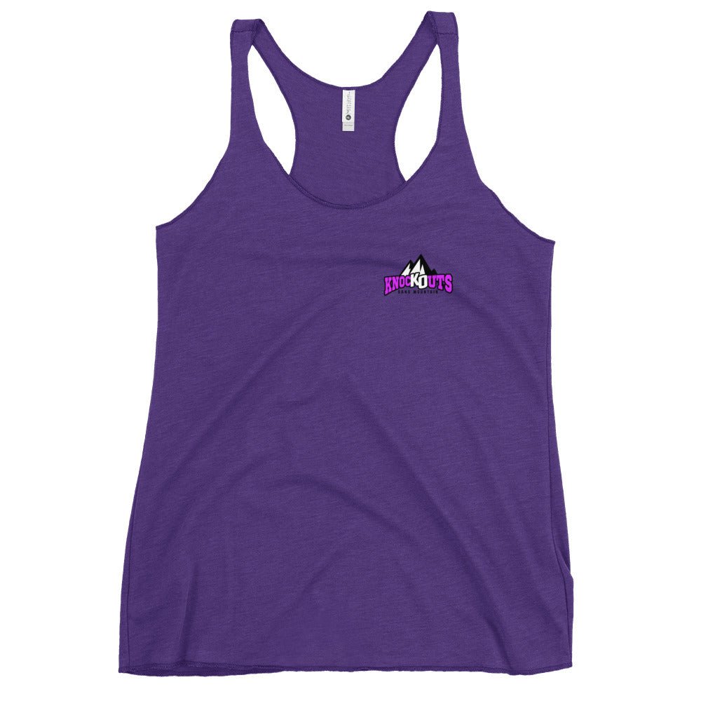 Performance | Thin Racerback Tank Top | Sand Mountain Knockouts | Mountain Logo