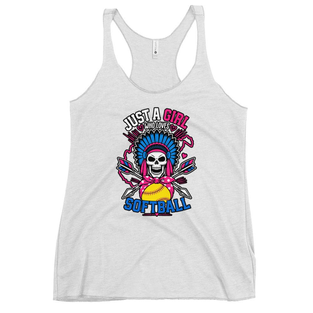 Performance | Thin Racerback Tank Top | Savage Softball | Athletics Logo